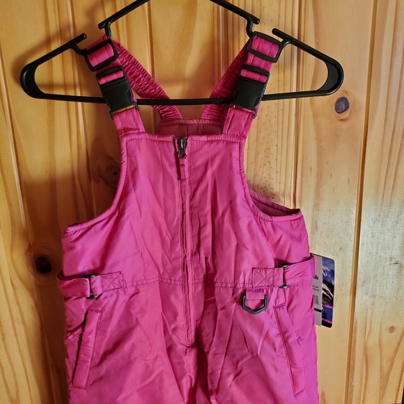 NWT iXtreme Snow Bib Pants Pink Kids 5/6 - Picture 2 of 7